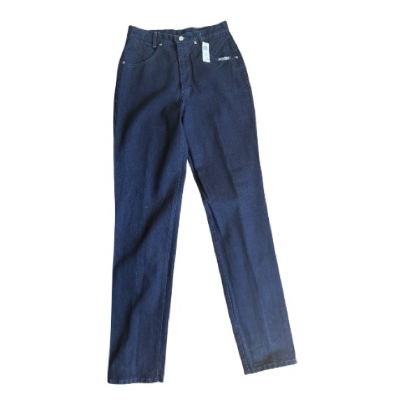 Roughrider Denim - Vintage Roughrider Jeans High Waisted Bareback Western Made in USA Size 11/12